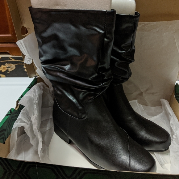 slouchy wide calf boots